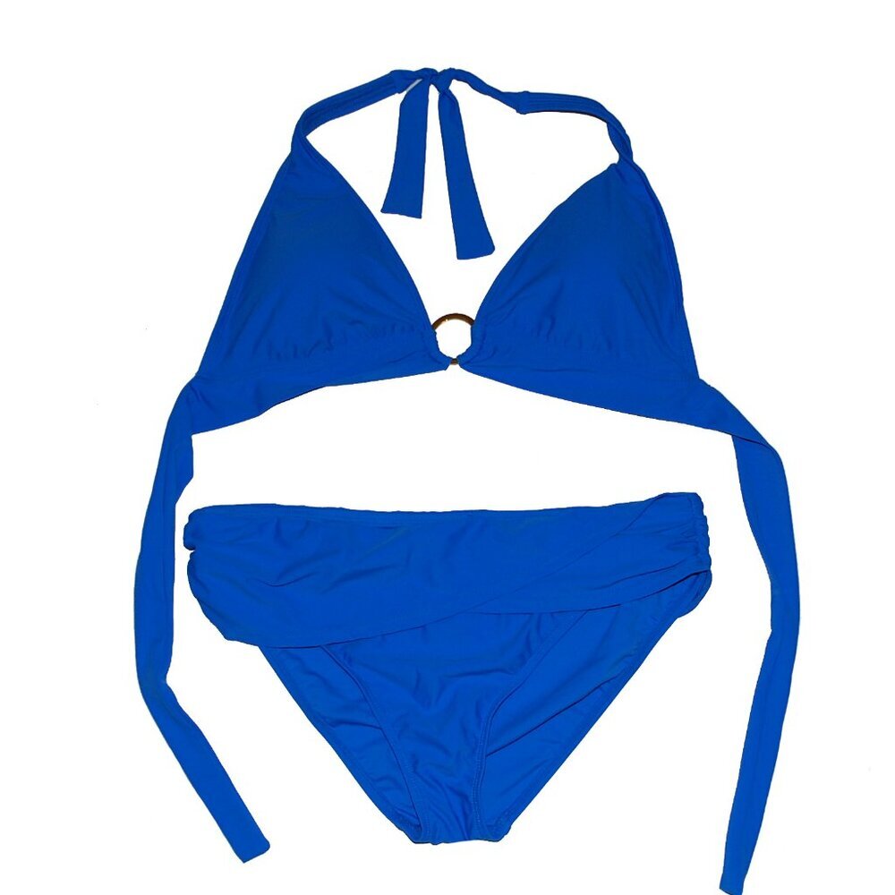 NWT Bleu Rod Beattie Ring Summer Halter Bikini Top & Sarong Bottom Set 14